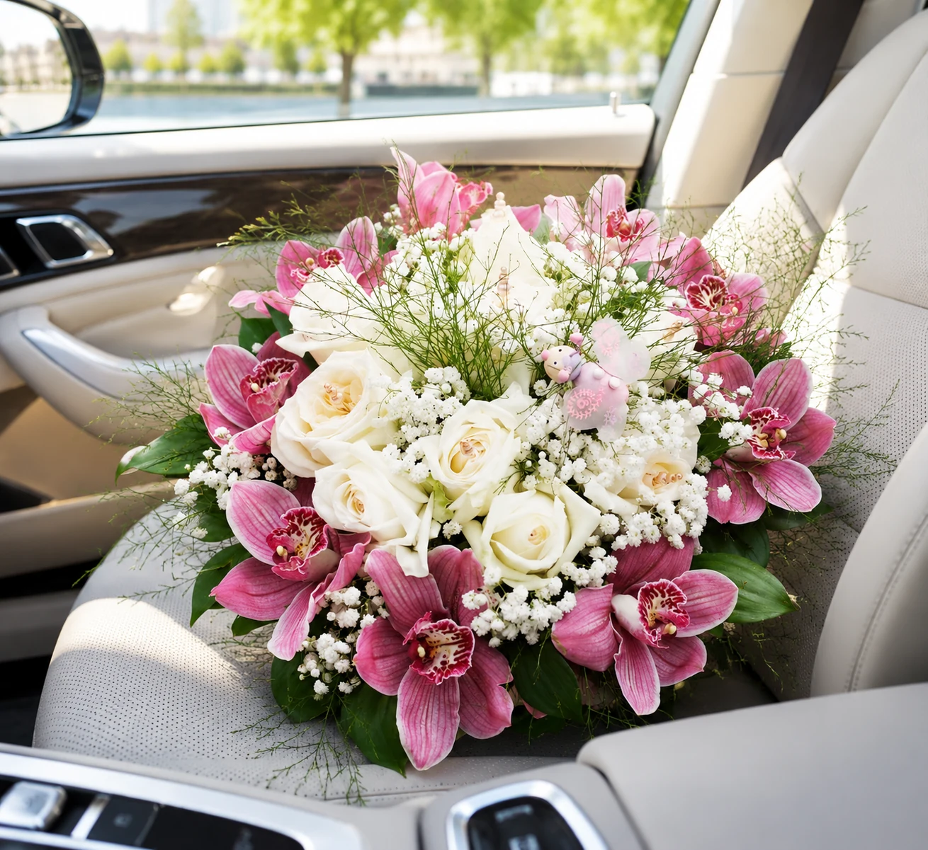 Soft Rose Basket