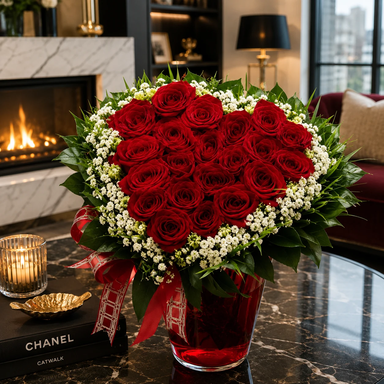Heart of Red Roses Deluxe