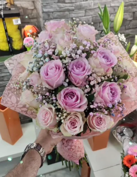 Purple Rose Bouquet