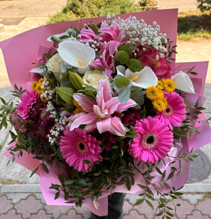 Blush Pink Lily Bouquet