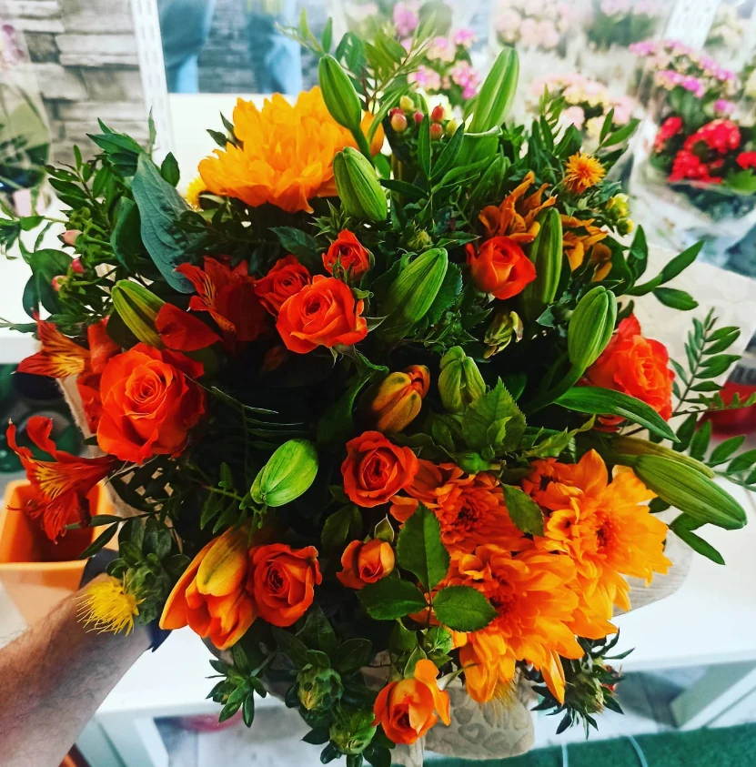 Orange Rose Bouquet