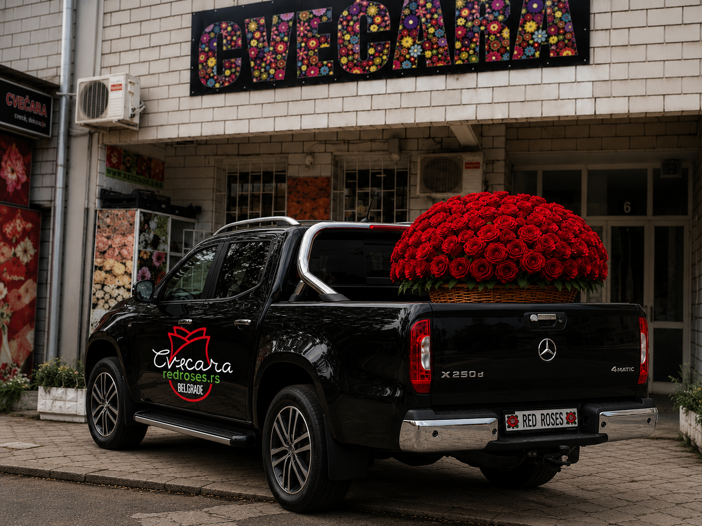 Delivery cveća Red Roses sopstvenim vozilom