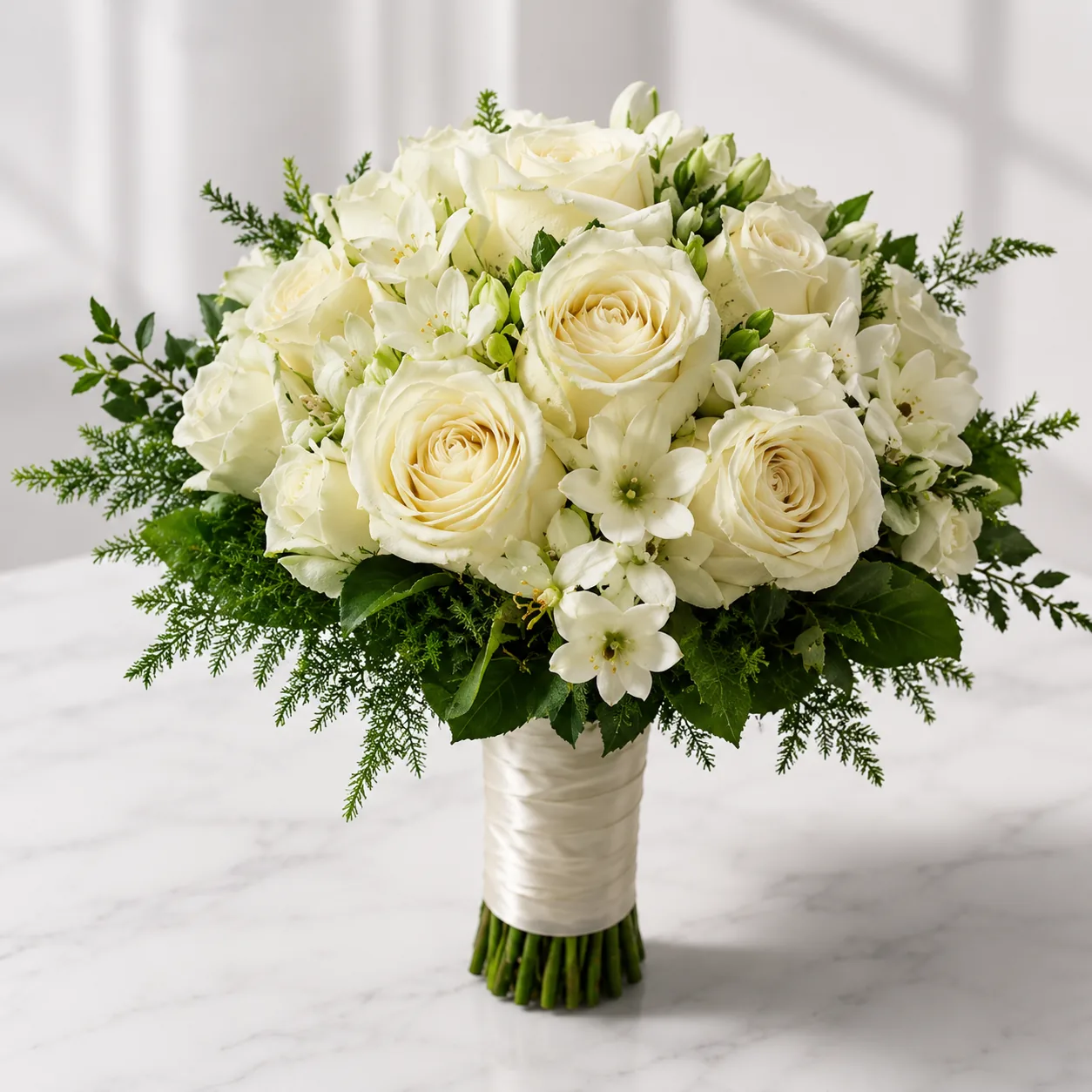 White Classic Bridal Bouquet