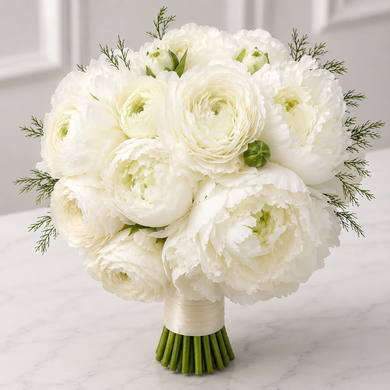 Snow White Bridal Bouquet