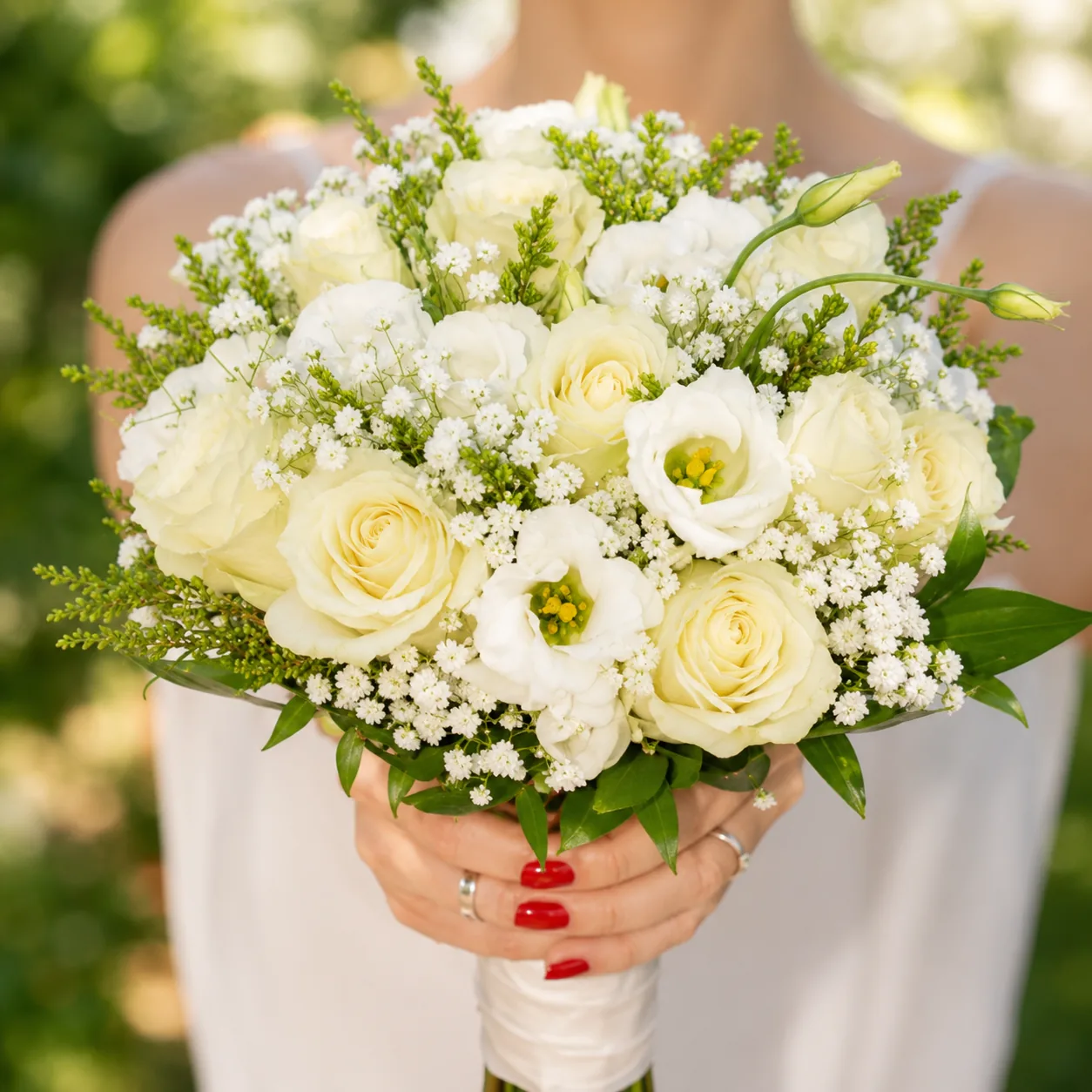 White Garden Bridal Bouquet