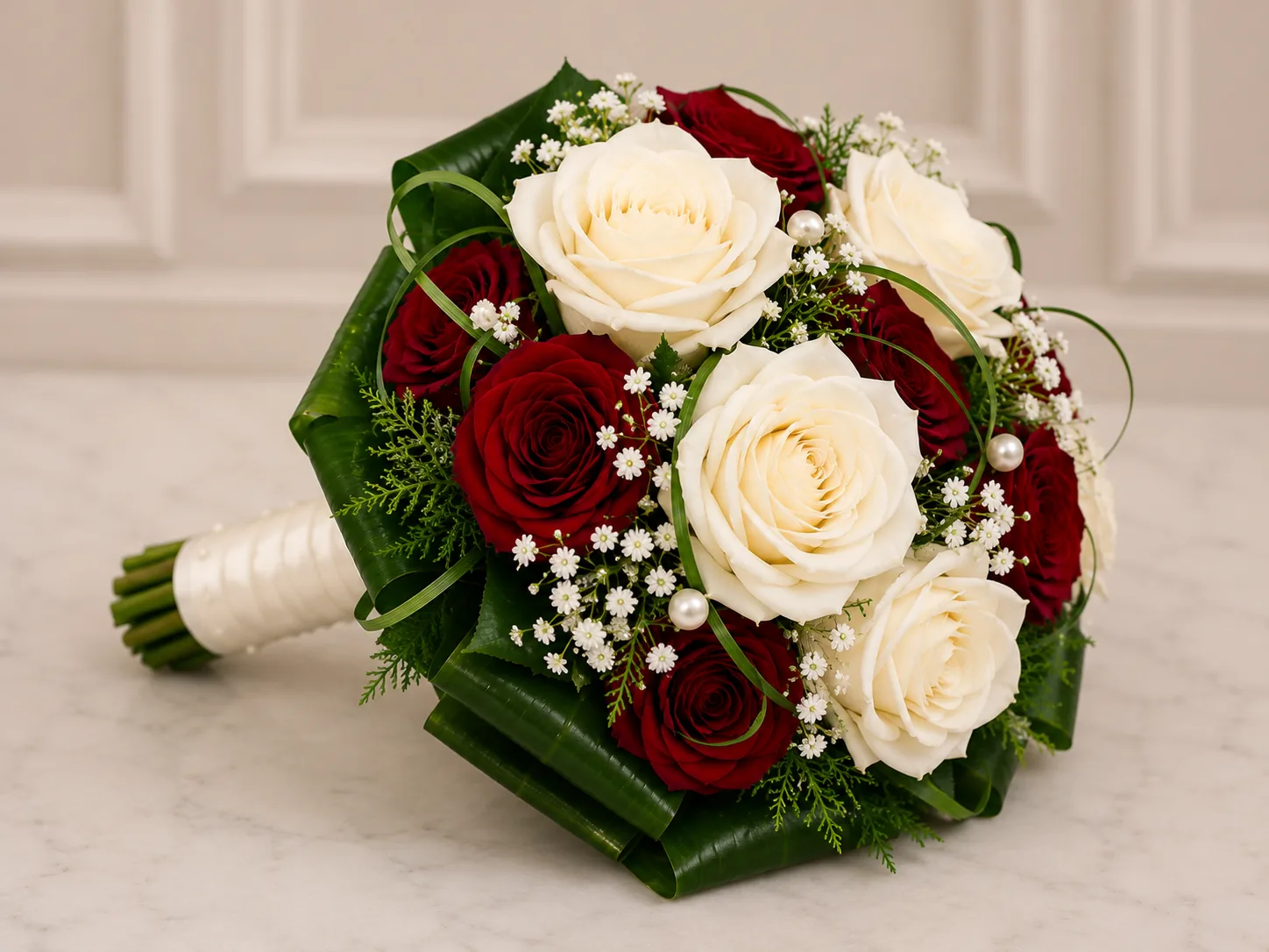 Burgundy Elegance Bridal Bouquet